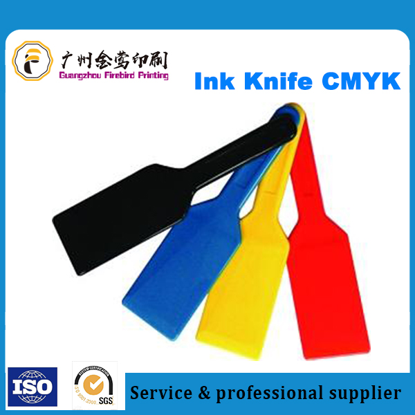 Plastic Ink Spatula Ink Shovel Ink Knife CMYK for four-colour press