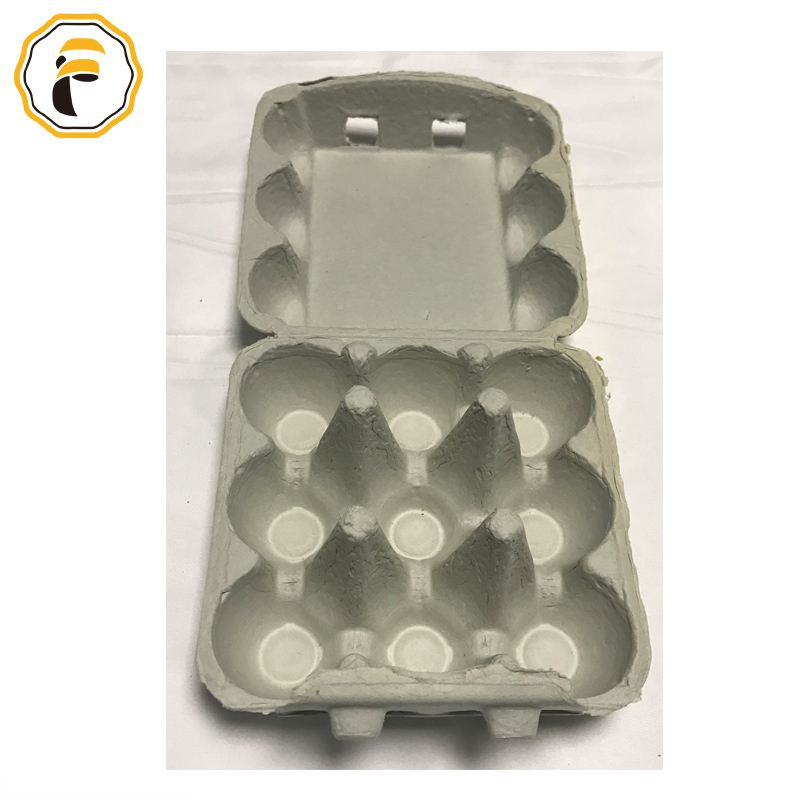 wholesale with competitive price for Biodegradable paper pulp egg tray 9pcs