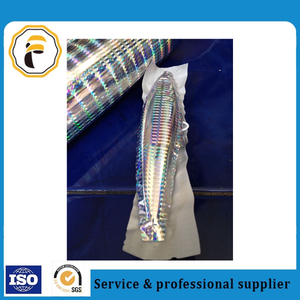 multi-color rainbow/silver / gold hot stamping foil for plastic abs popper lure 713 made in China 